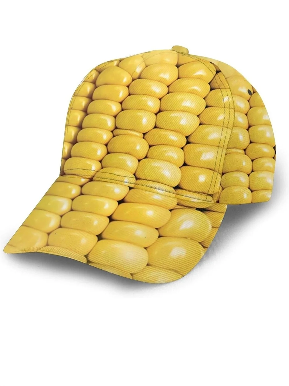 Yellow Corn On The Cob Kernel Print Baseball Cap